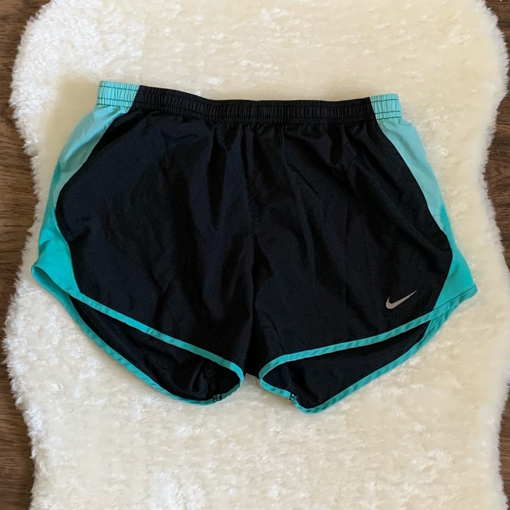 Nike Women’s Dri Fit 10k Running Shorts Black, Teal